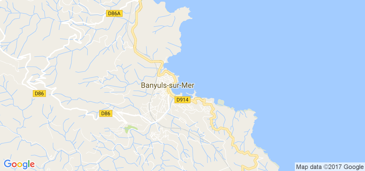 map de la ville de Banyuls-sur-Mer