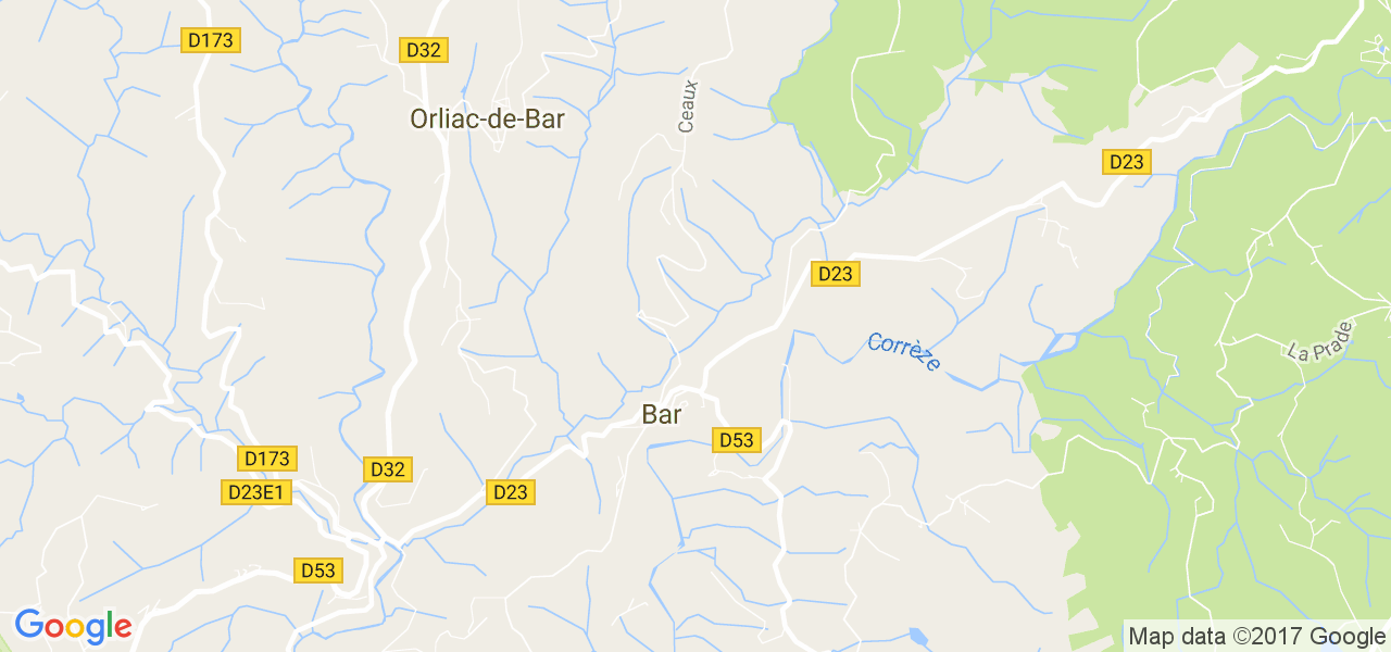 map de la ville de Bar
