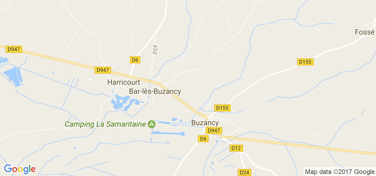 map de la ville de Bar-lès-Buzancy