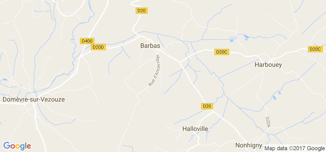 map de la ville de Barbas