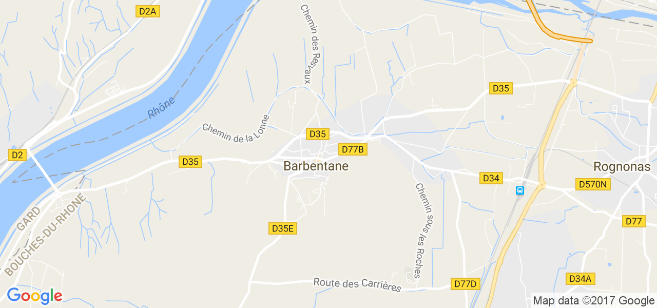 map de la ville de Barbentane