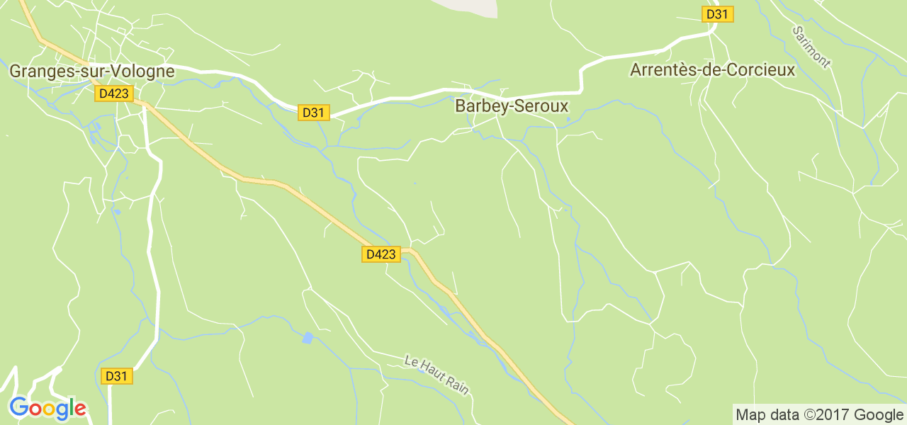 map de la ville de Barbey-Seroux
