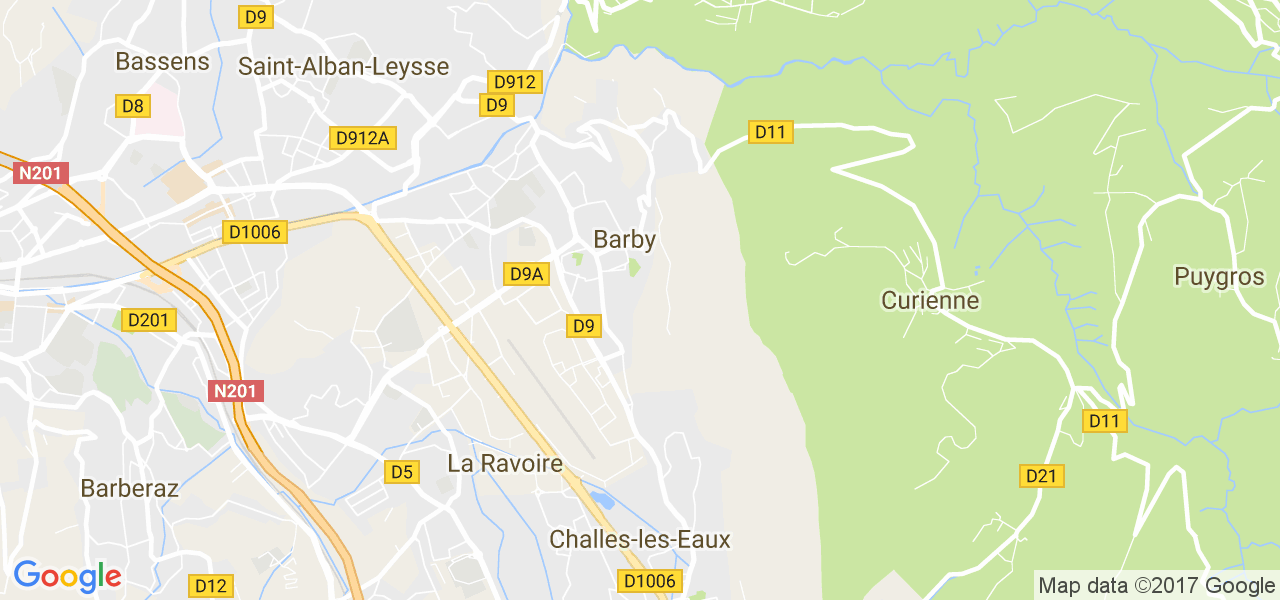 map de la ville de Barby