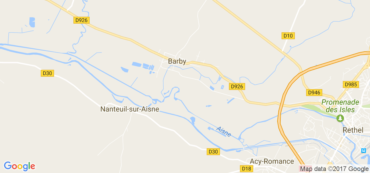 map de la ville de Barby