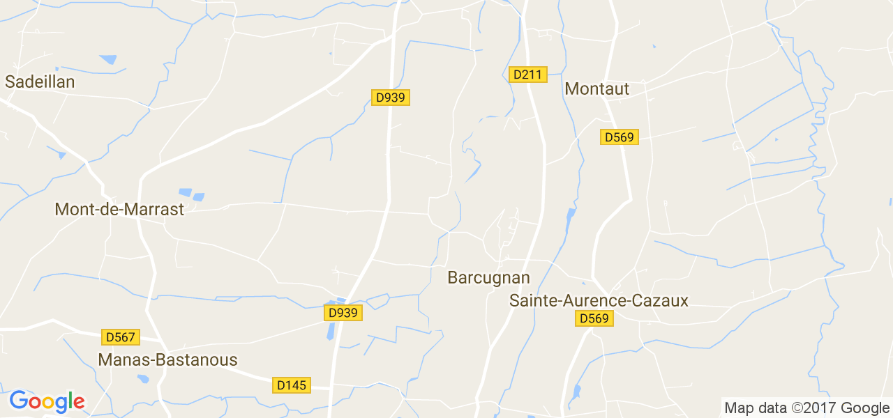 map de la ville de Barcugnan