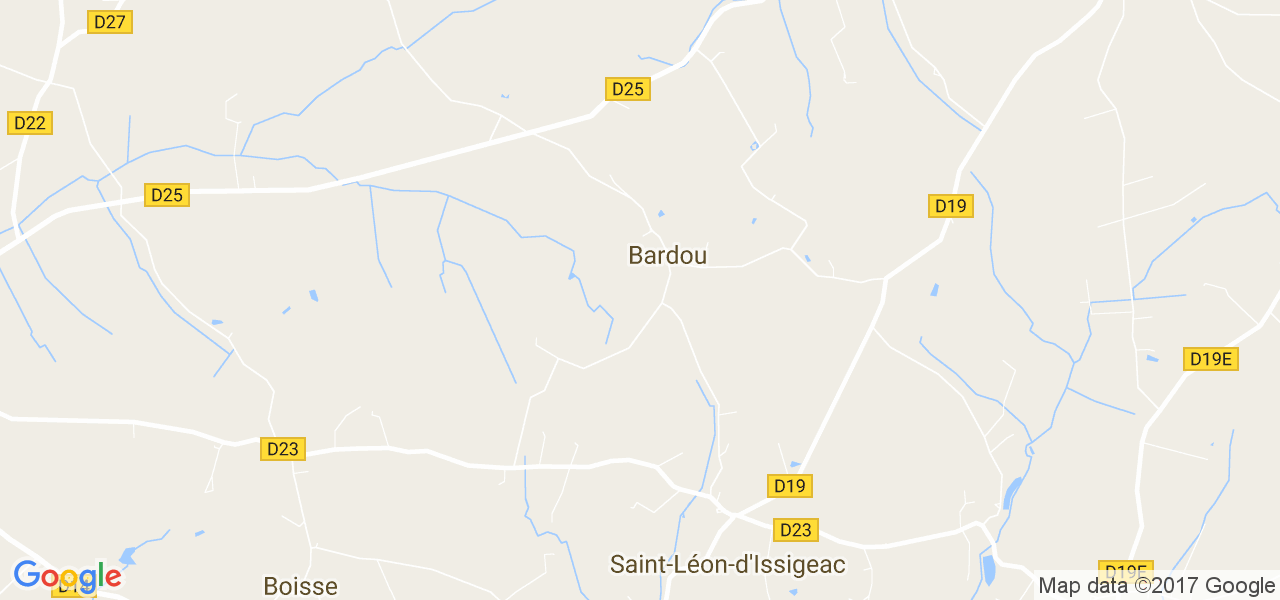 map de la ville de Bardou