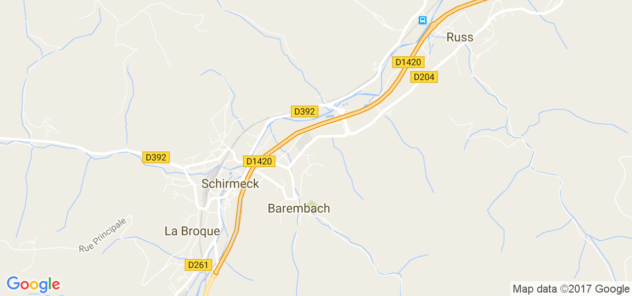 map de la ville de Barembach