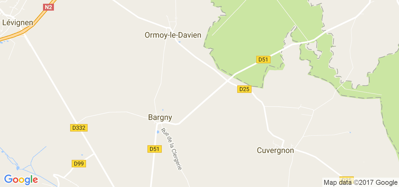 map de la ville de Bargny