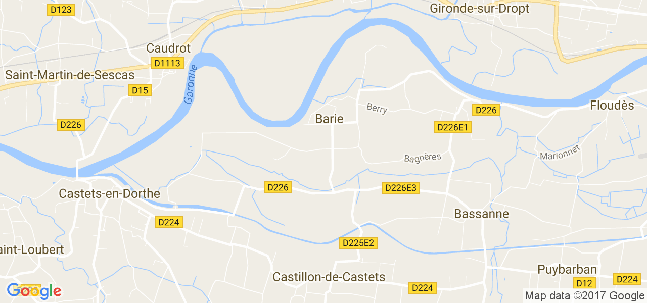 map de la ville de Barie