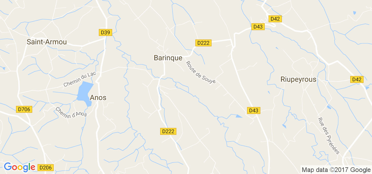 map de la ville de Barinque