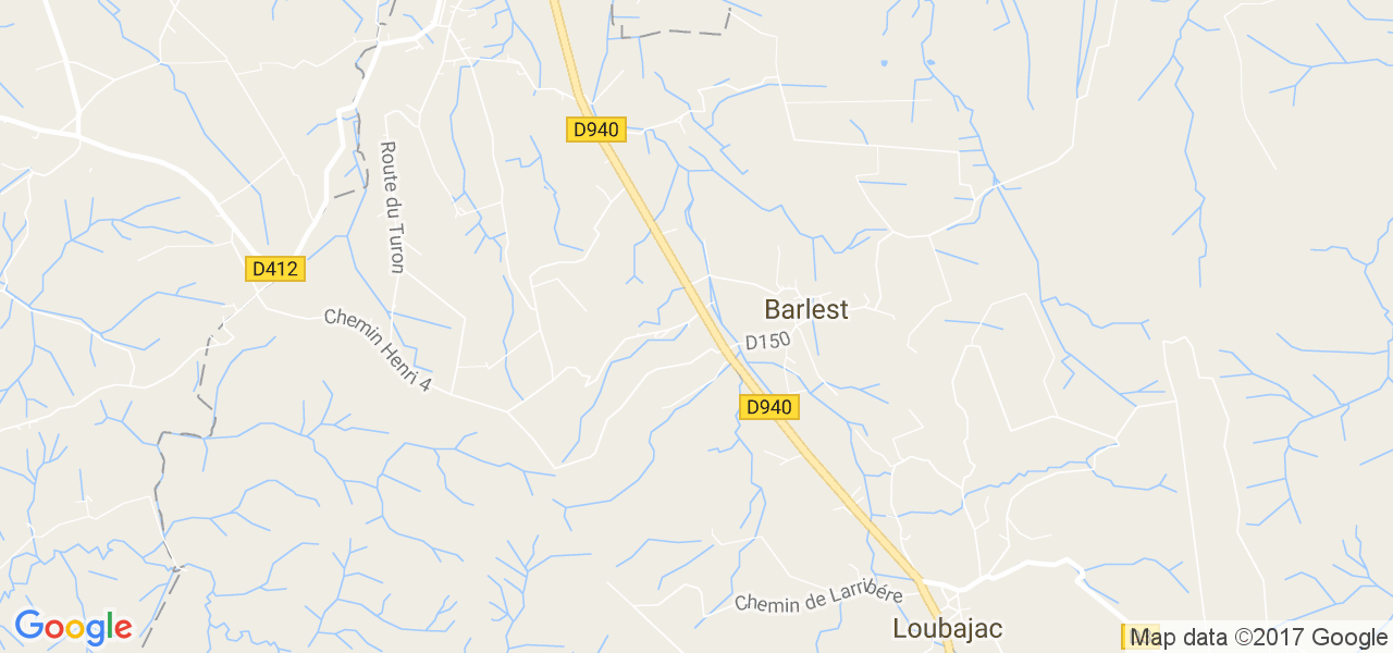 map de la ville de Barlest