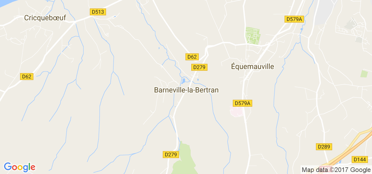 map de la ville de Barneville-la-Bertran