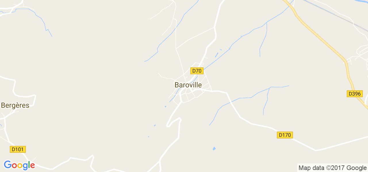 map de la ville de Baroville