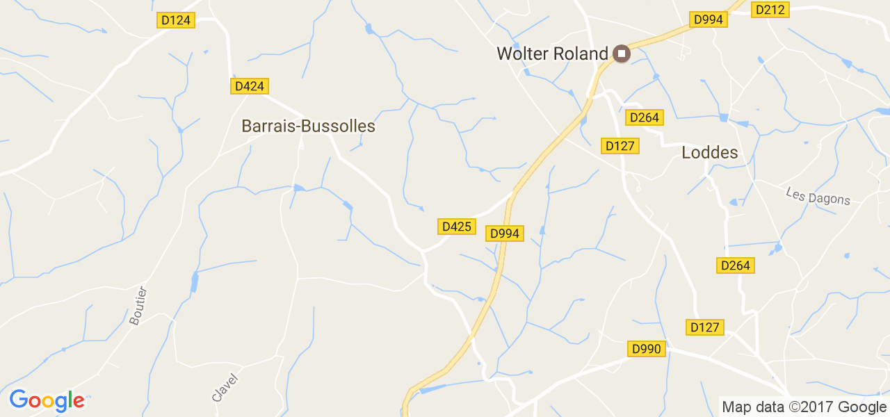 map de la ville de Barrais-Bussolles
