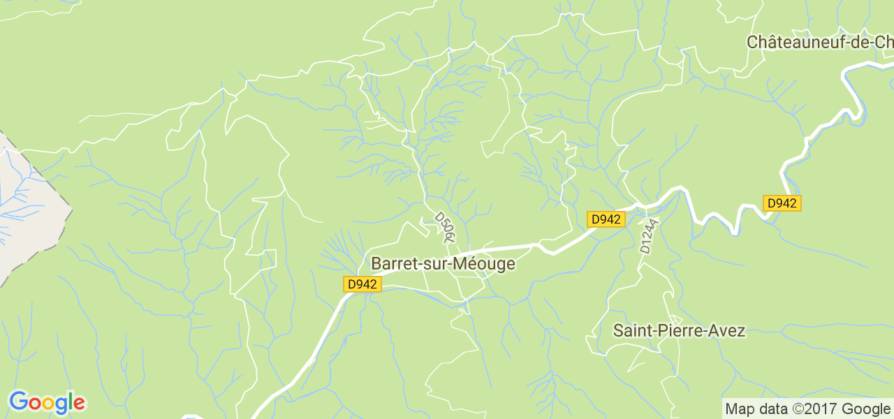 map de la ville de Barret-sur-Méouge