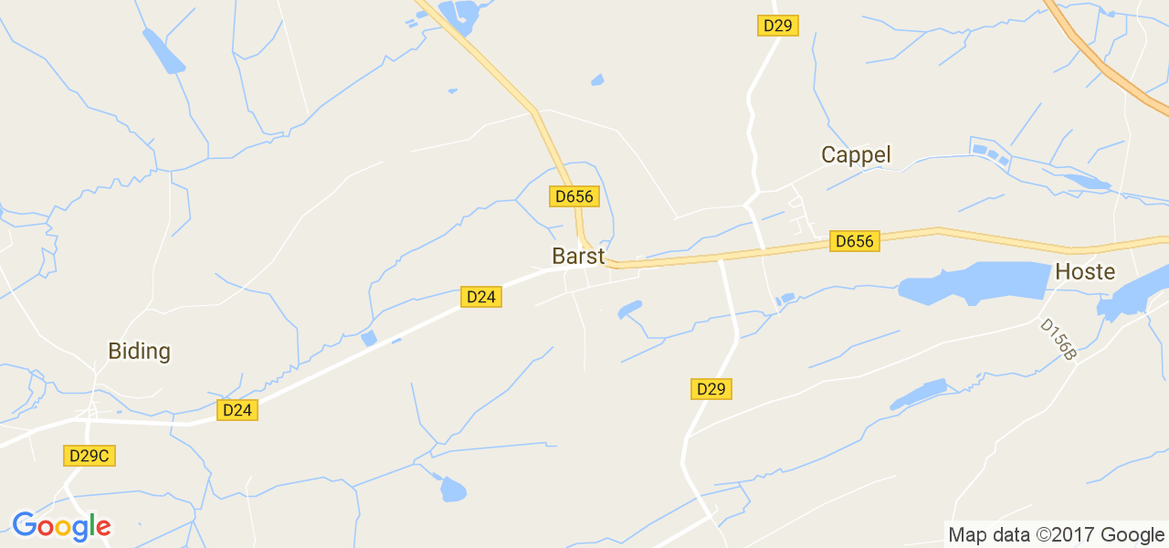 map de la ville de Barst