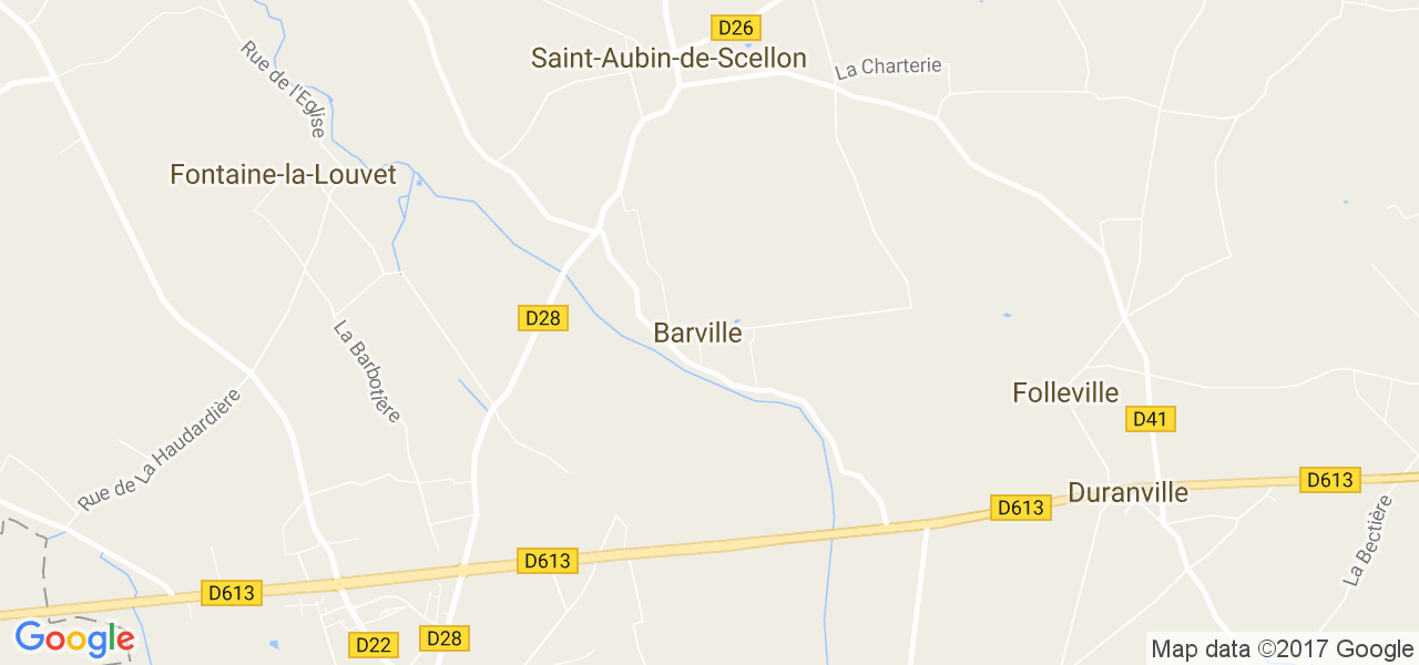 map de la ville de Barville