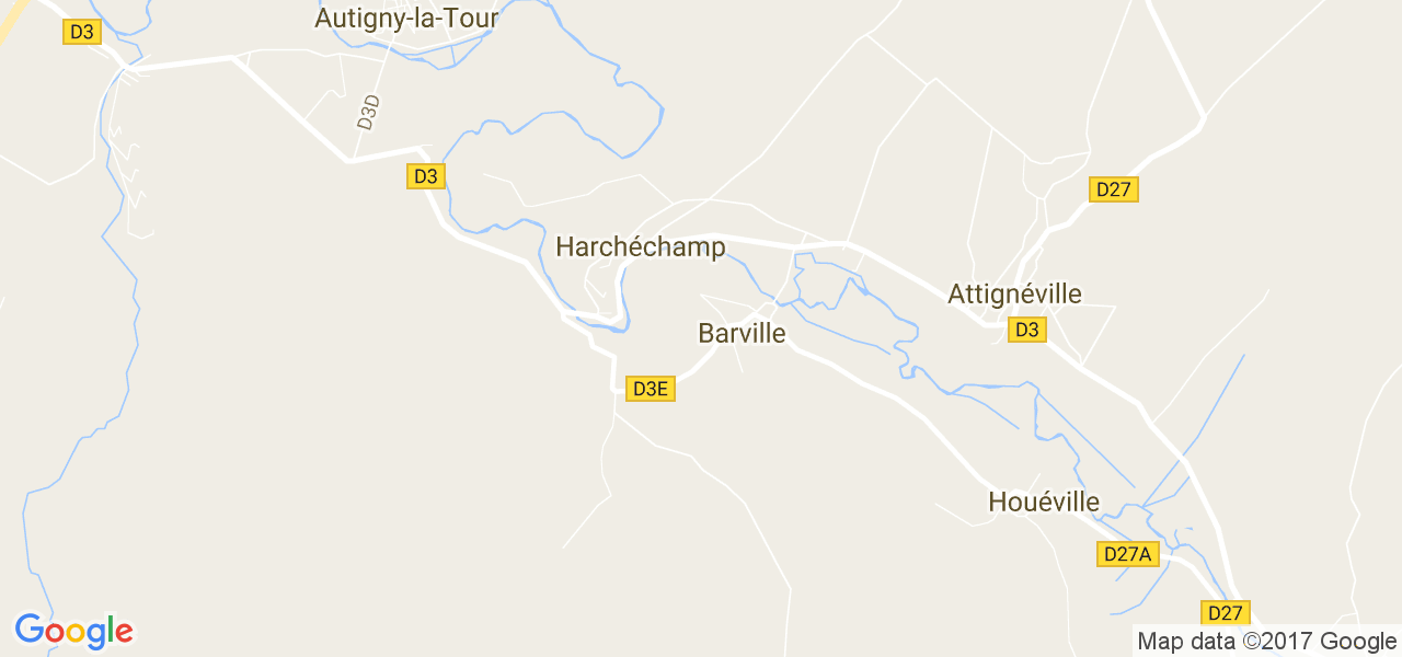 map de la ville de Barville