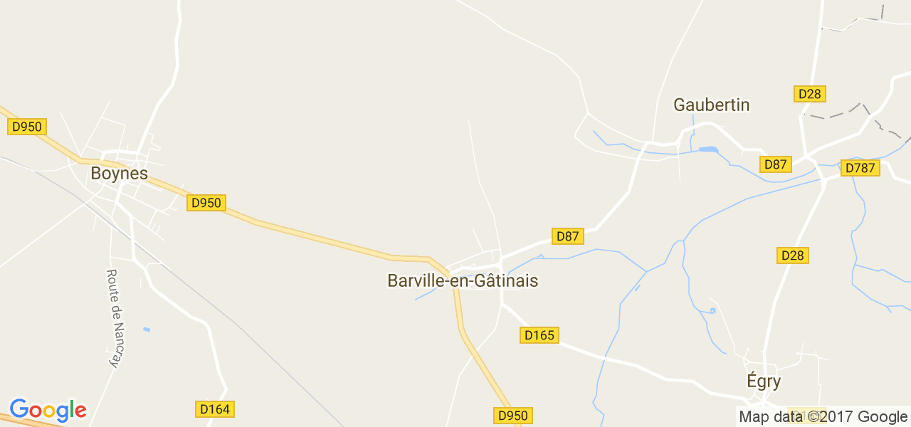 map de la ville de Barville-en-Gâtinais