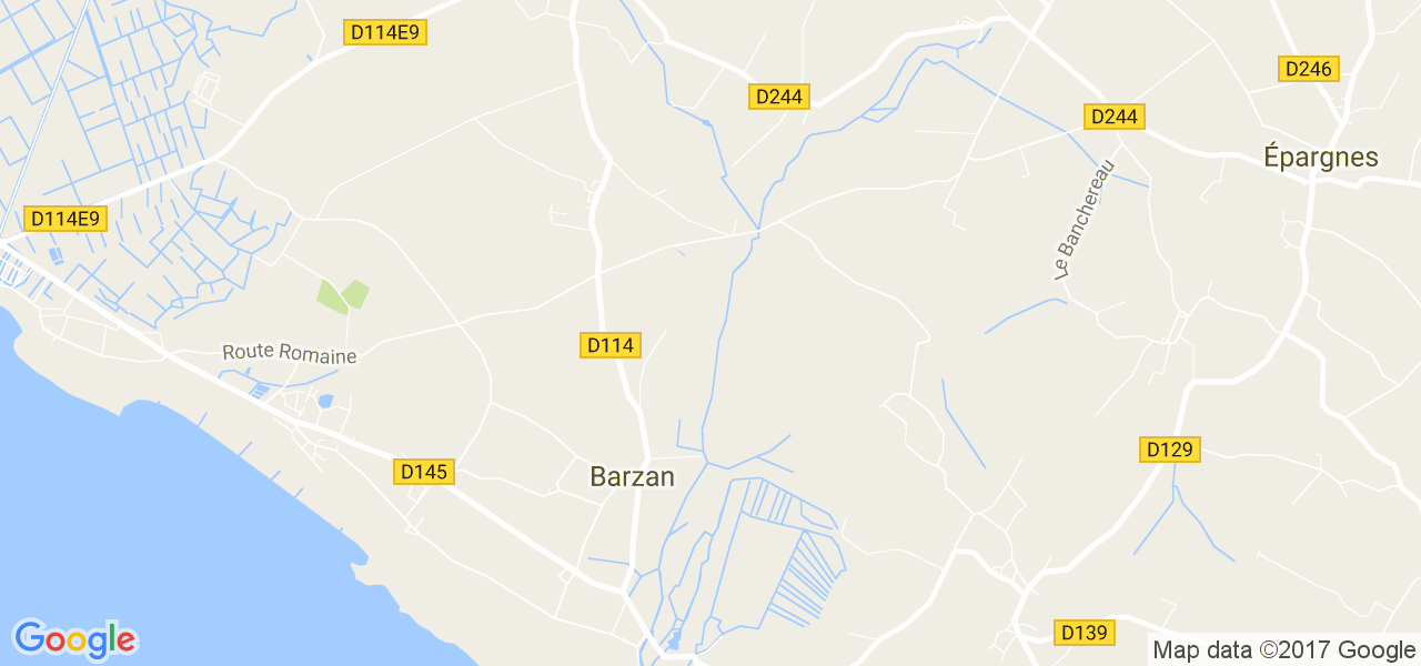 map de la ville de Barzan