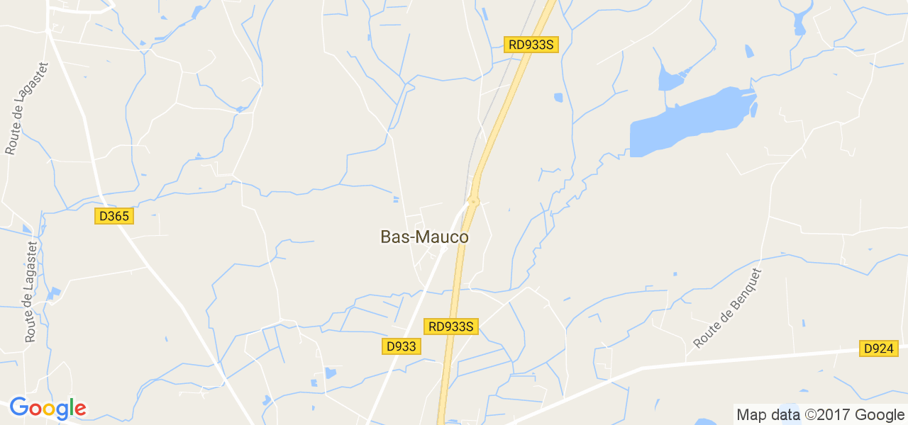 map de la ville de Bas-Mauco