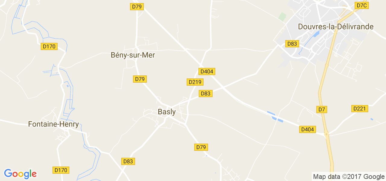 map de la ville de Basly