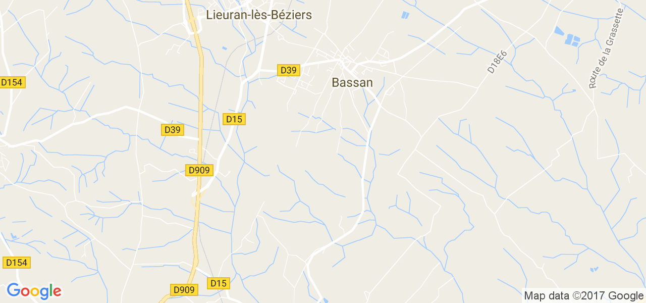 map de la ville de Bassan