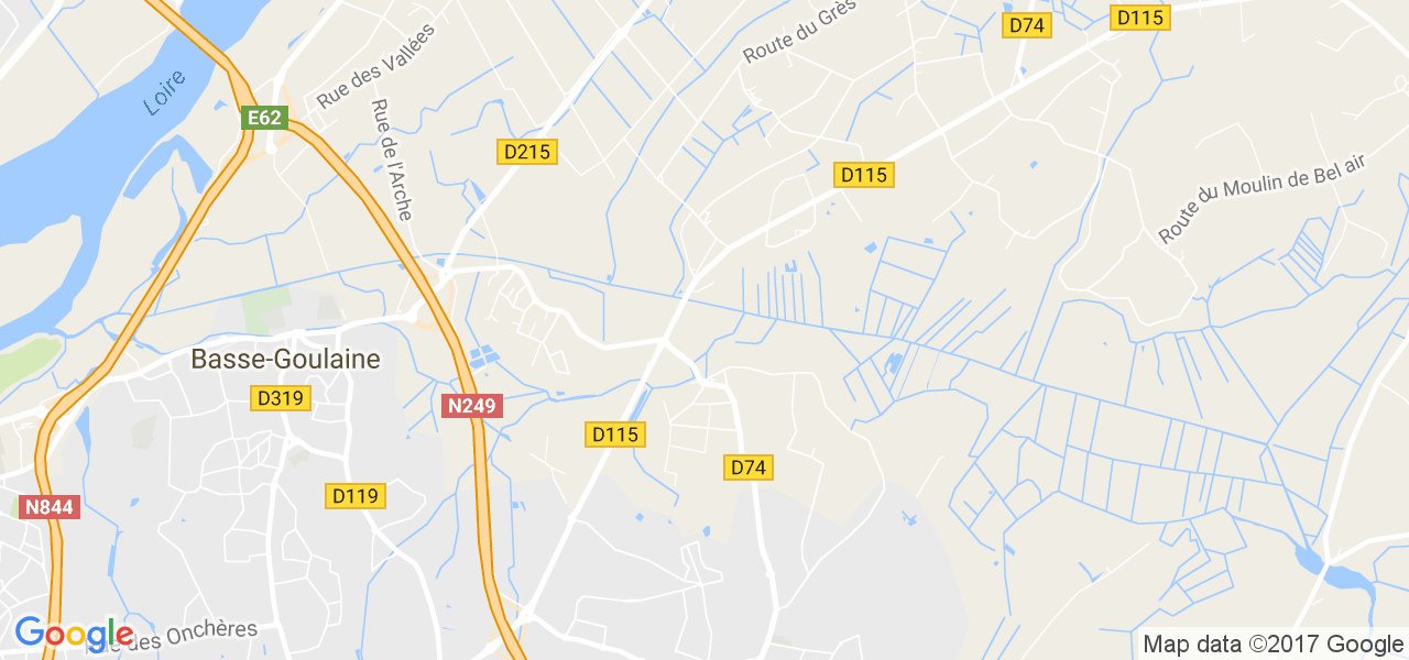 map de la ville de Basse-Goulaine