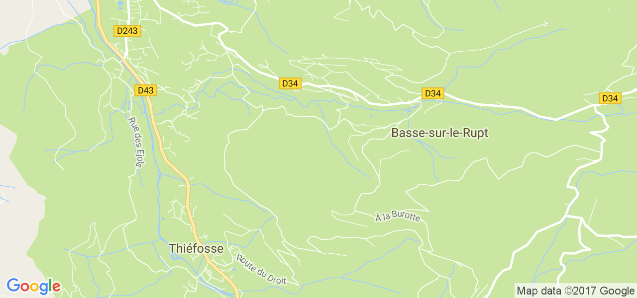 map de la ville de Basse-sur-le-Rupt