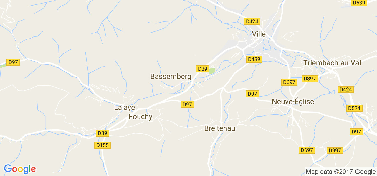 map de la ville de Bassemberg