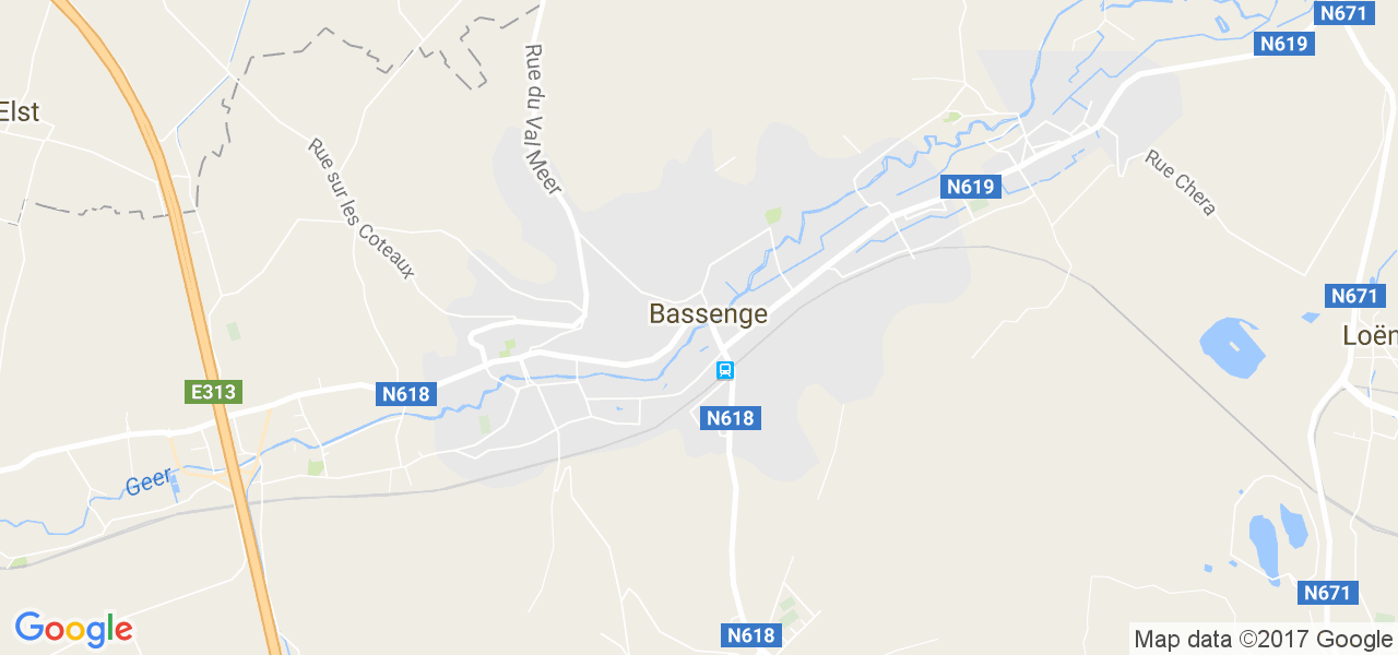 map de la ville de Bassenge