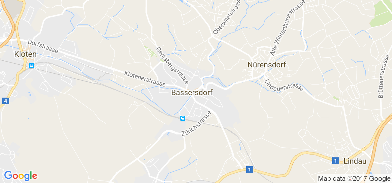 map de la ville de Bassersdorf