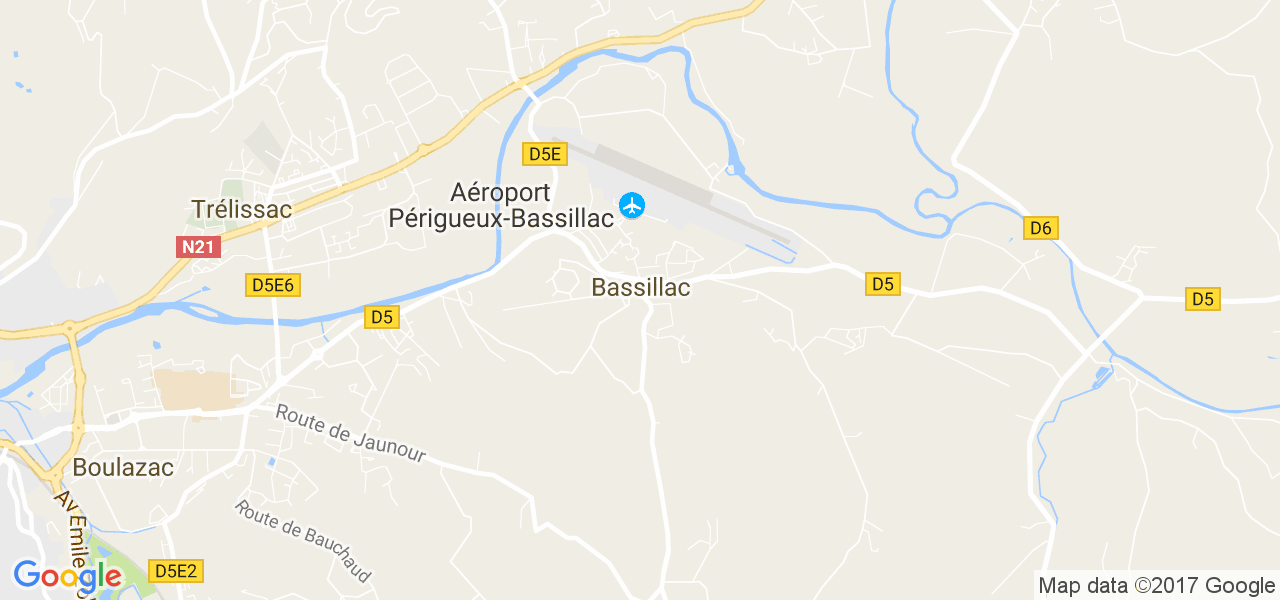 map de la ville de Bassillac