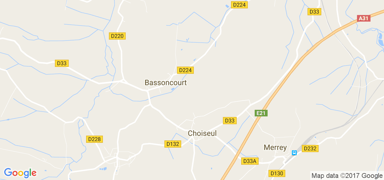 map de la ville de Bassoncourt