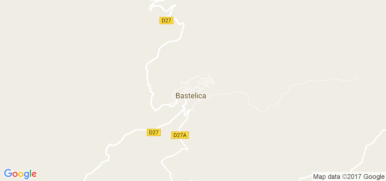 map de la ville de Bastelica