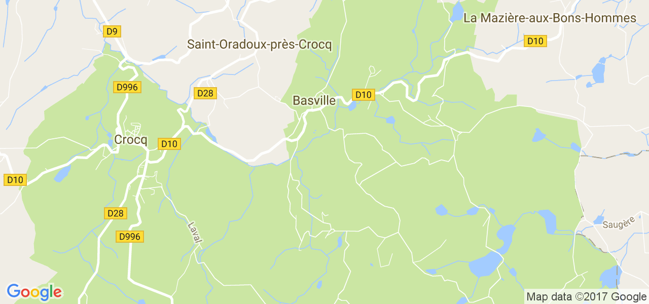 map de la ville de Basville