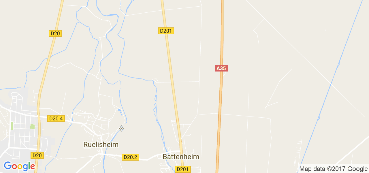 map de la ville de Battenheim