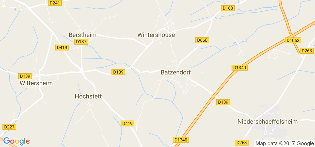 map de la ville de Batzendorf