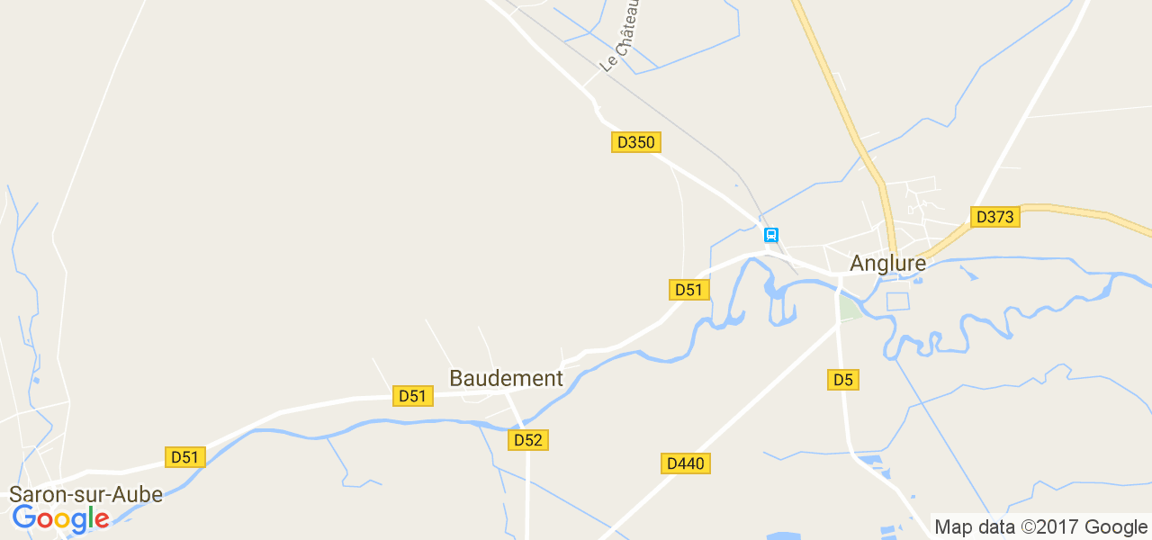 map de la ville de Baudement