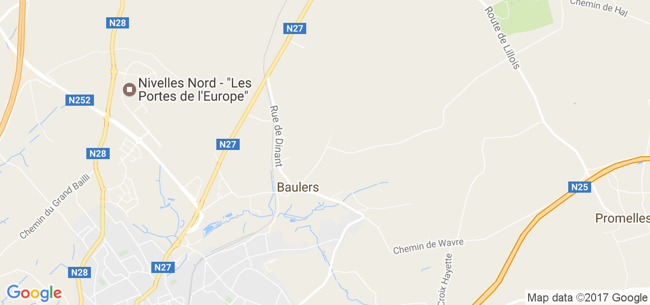 map de la ville de Baulers