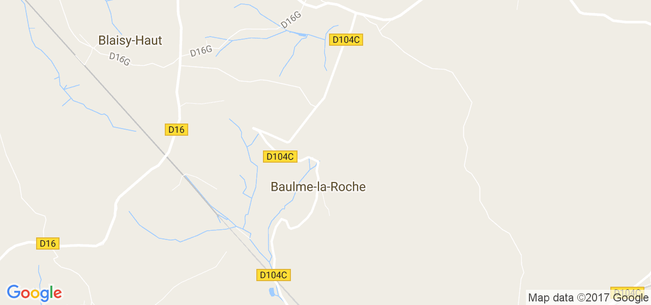 map de la ville de Baulme-la-Roche