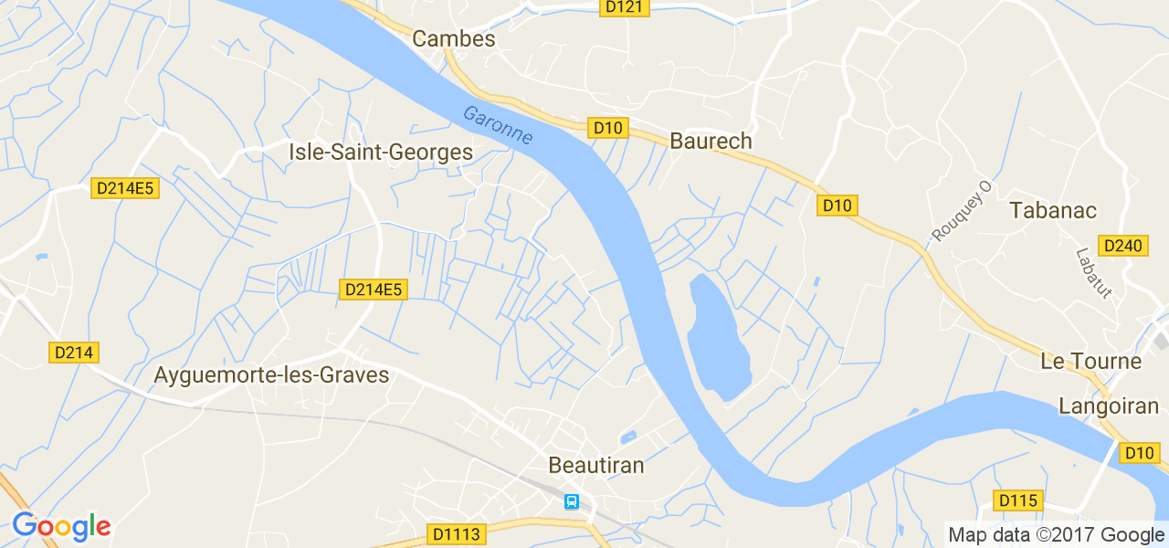 map de la ville de Baurech