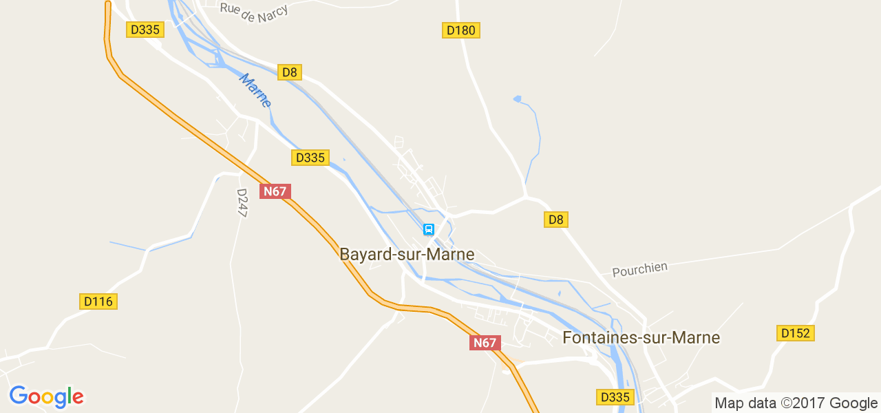 map de la ville de Bayard-sur-Marne