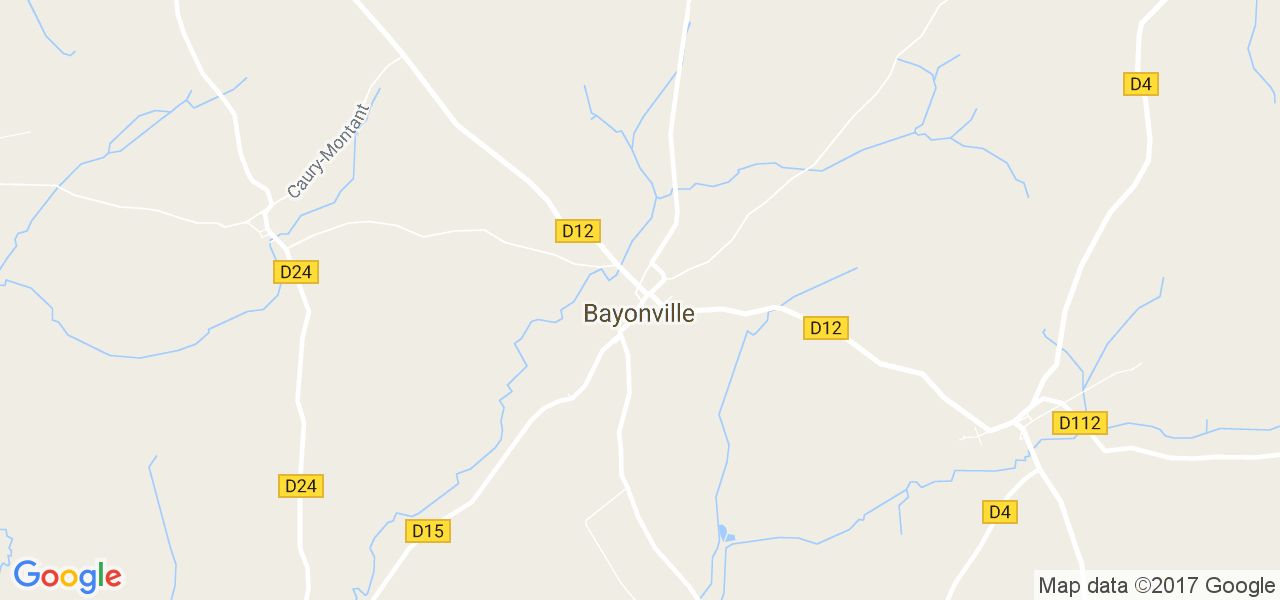 map de la ville de Bayonville