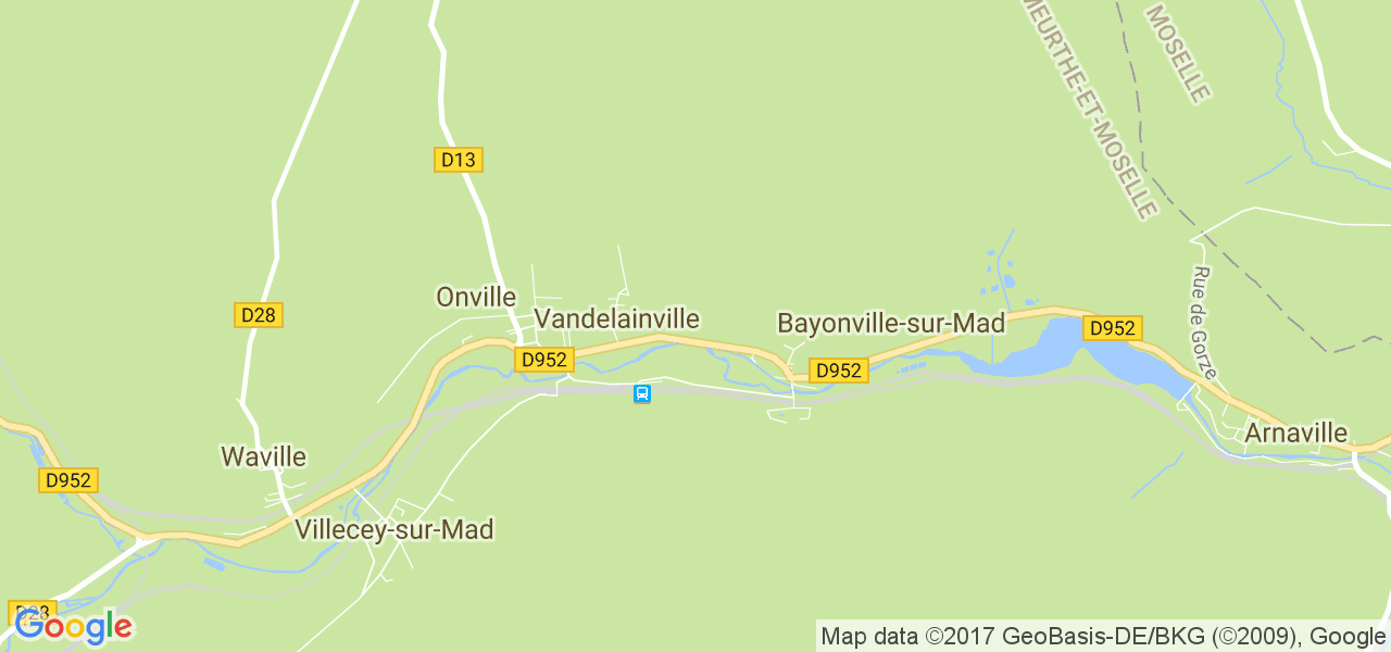 map de la ville de Bayonville-sur-Mad