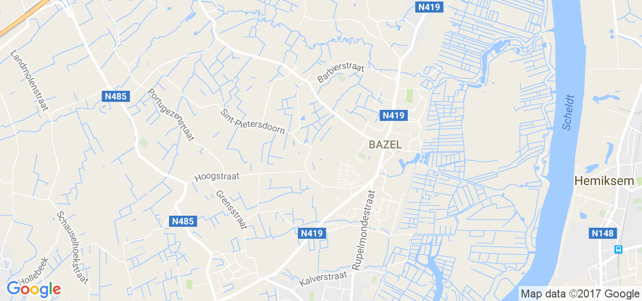 map de la ville de Bazel