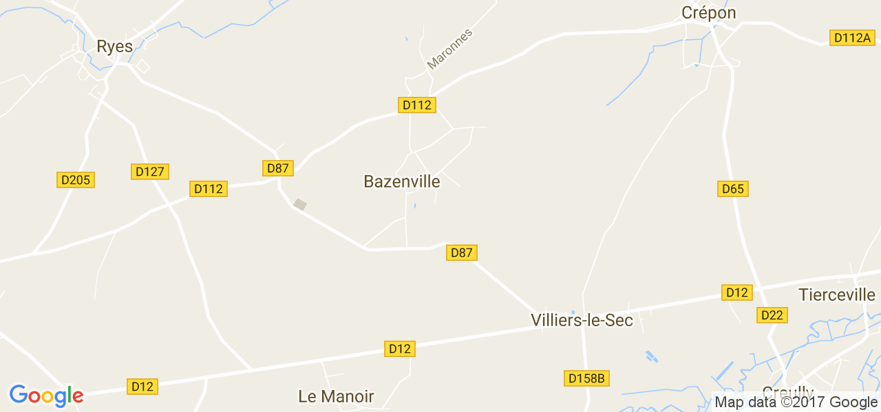 map de la ville de Bazenville