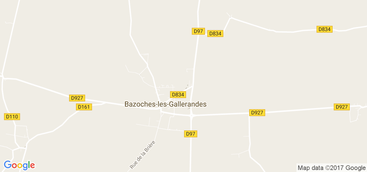 map de la ville de Bazoches-les-Gallerandes