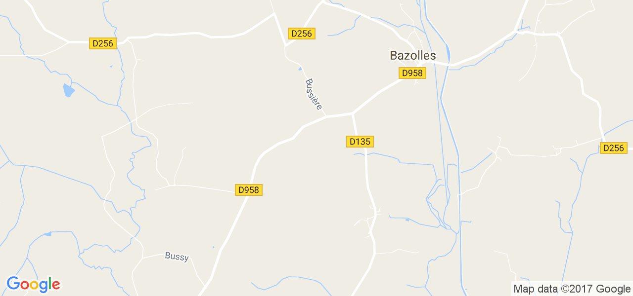 map de la ville de Bazolles