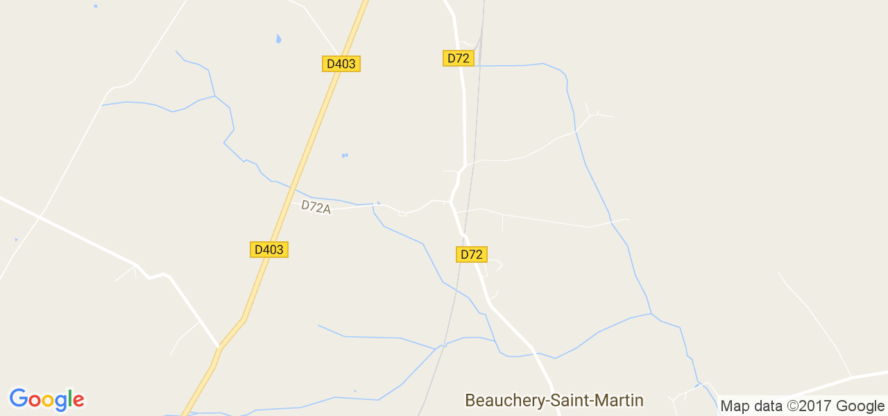 map de la ville de Beauchery-Saint-Martin